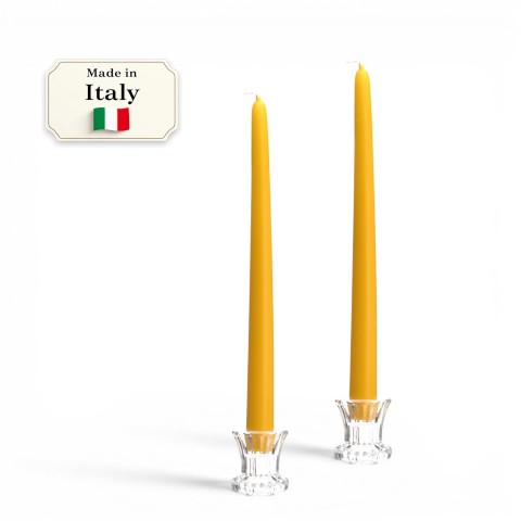 CANDELA CONICA DA 30 CM OCRA